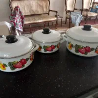 قابلمه گلدار ترک ولعابدار اصل ۱۲۰۰تومن|ظروف پخت‌وپز|کرج, اصفهانی‌ها|دیوار