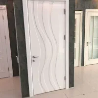 درب ضد سرقت درب اتاقی pvc وکیوم،درب سرویسی کدK084