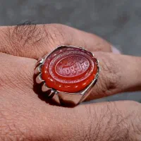 انگشتر عقیق سرخ یمنی تراش کاس خط سید عباس ضابطی|جواهرات|تهران, علم و صنعت|دیوار