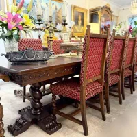 ناهار خوری  اتریشی و میز سرور فرانسوی