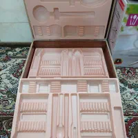 نظم دهنده قاشق چنگال و کیف چوبی