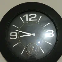 ساعت دیواری دوموتوره  اسپرت مشکی|ساعت دیواری و تزئینی|مشکین‌دشت, |دیوار