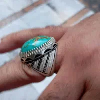 انگشتر نقره فیروزه جون دار|جواهرات|هشتگرد, فاز ۱ مهستان|دیوار