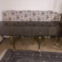 مبل و استیل 9 نفره بهمراه نهار خوری 6 نفره در حد|مبلمان خانگی و میز عسلی|تهران, دردشت|دیوار