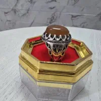 انگشتر نقره فیروزه و عقیق یمنی اصل|جواهرات|مشهد, طلاب|دیوار