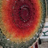 ماندالا دستباف دیوار کوب|صنایع دستی و سایر لوازم تزئینی|تهران, شهرآرا|دیوار