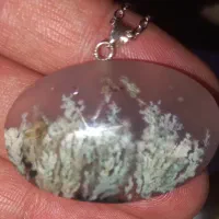 گردن آویز عقیق شجر بهاری طبیعی