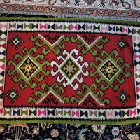 یک جفت گلیم دست بافت تمام پشم