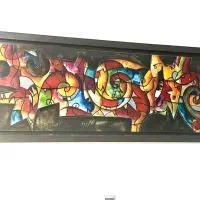 تابلو دیواری بزرگ طرح کوبیسم