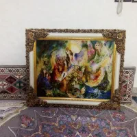 تابلو فرش دستباف طرح مژده نور