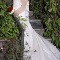 لباس عروس اروپایی سایز ۳۶ تا ۳۸