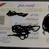 گواهینامه رانندگی پیدا شده