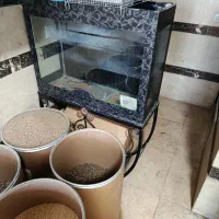 آکواریوم با پایه اهنی