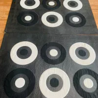 فرش چرم خارجی دو‌عدد