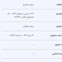 پژو 207i دندهای TU3، مدل ۱۴۰۴
