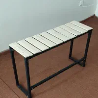 نیمکت چوبی فلزی