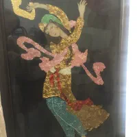 قاب پولک ومنجوق دوزی کار دست زیبا وسالم