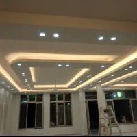 گچکاری  گلگچ  سفیدکاری. نورمخفی و ابزار