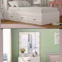 سرویس و تخت خواب یکنفره کد25RT|تخت و سرویس خواب|همدان, |دیوار