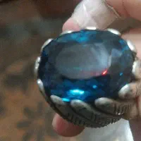 انگشتر نقره توپاز سویس