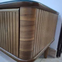 میز تلوزیون چوب با روکش بلوط