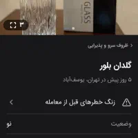 گلدان بلور برند Toyota Sasuke glass|صنایع دستی و سایر لوازم تزئینی|تهران, سازمان آب|دیوار