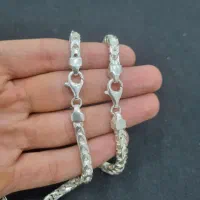 ست زنجیر و دستبند نقره مردانه ایتالیایی مدل فرانکو|جواهرات|تهران, گیشا|دیوار