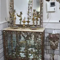 آینه کنسول برنز اصل سنگین همراه سنگ مرمر