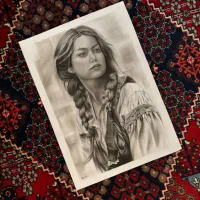 سفارش نقاشی سیاه قلم هدیه ای به یاد ماندنی