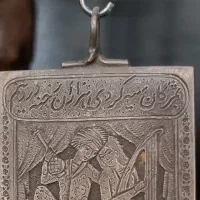 پلاک قلم کاری ...کار استاد حسین علاقه مندان