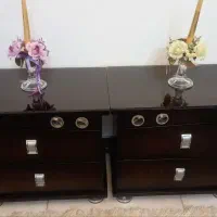 تخت دو نفره با کفی همراه یک جفت پاتختی|تخت و سرویس خواب|قم, انسجام|دیوار