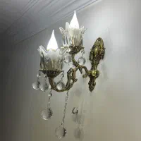 دیوارکوب ۲شاخه برنجی