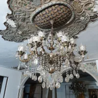 لوستر تمام برنزی ۱۶ شاخه‌ای