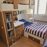 مجموعه تخت خواب کودک دو طبقه