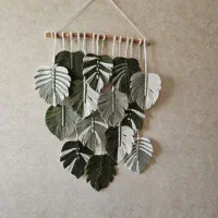 دیوار کوب مکرومه مدل طرح مانسترای غول پیکر|صنایع دستی و سایر لوازم تزئینی|قم, شهرک امام حسن|دیوار