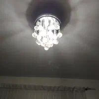 لوستر کریستالی دو عدد