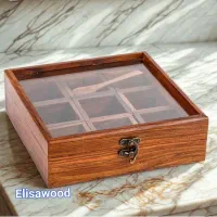 شلف نگهدارنده ادویه چوبی ۱۰ تیکه|ظروف سرو و پذیرایی|تهران, شهرک نفت|دیوار