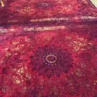 دو تخته فرش شش متری لاکی نو|فرش|نورآباد ممسنی, |دیوار
