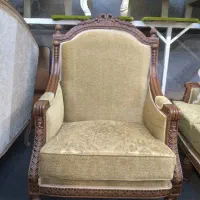 مبل ۹نفره سلطنتی چوب گردو|مبلمان خانگی و میز عسلی|آق قلا, |دیوار