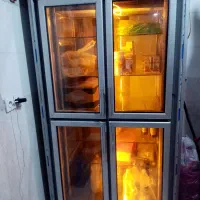 یخچال فروشگاه های چهار درب پشت شیشه