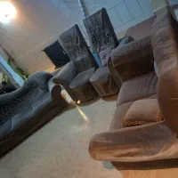 مبل راحتی مناسب باغ با میز وسط و چهار تا عسلی