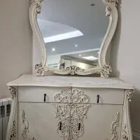 آینه کنسول تمام چوب