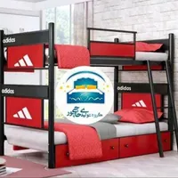 تخت خواب دو طبقه حاجی پور(تختخواب۲دوطبقه)تشک فرهان