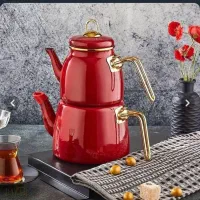 کتری و قوری لعابی کاملا نو