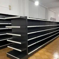 قفسه با متراژ بالا، پیچی، طوسی، سوپری|فروشگاه و مغازه|بروجن, |دیوار