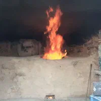 پخت نان آتشی