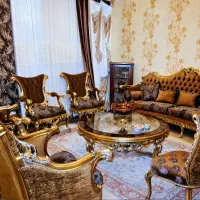فروش مبلمان استیل کلاسیک در حد نو با ناهارخوری
