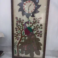 پته ساعت قاب گرفته|صنایع دستی و سایر لوازم تزئینی|سیرجان, |دیوار