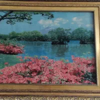 تابلو فرش دستباف تبریز رج ۶۰ منظره|تابلو فرش|اسلام‌شهر, شهرک واوان|دیوار