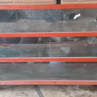 ویترین فلزی سه طبقه